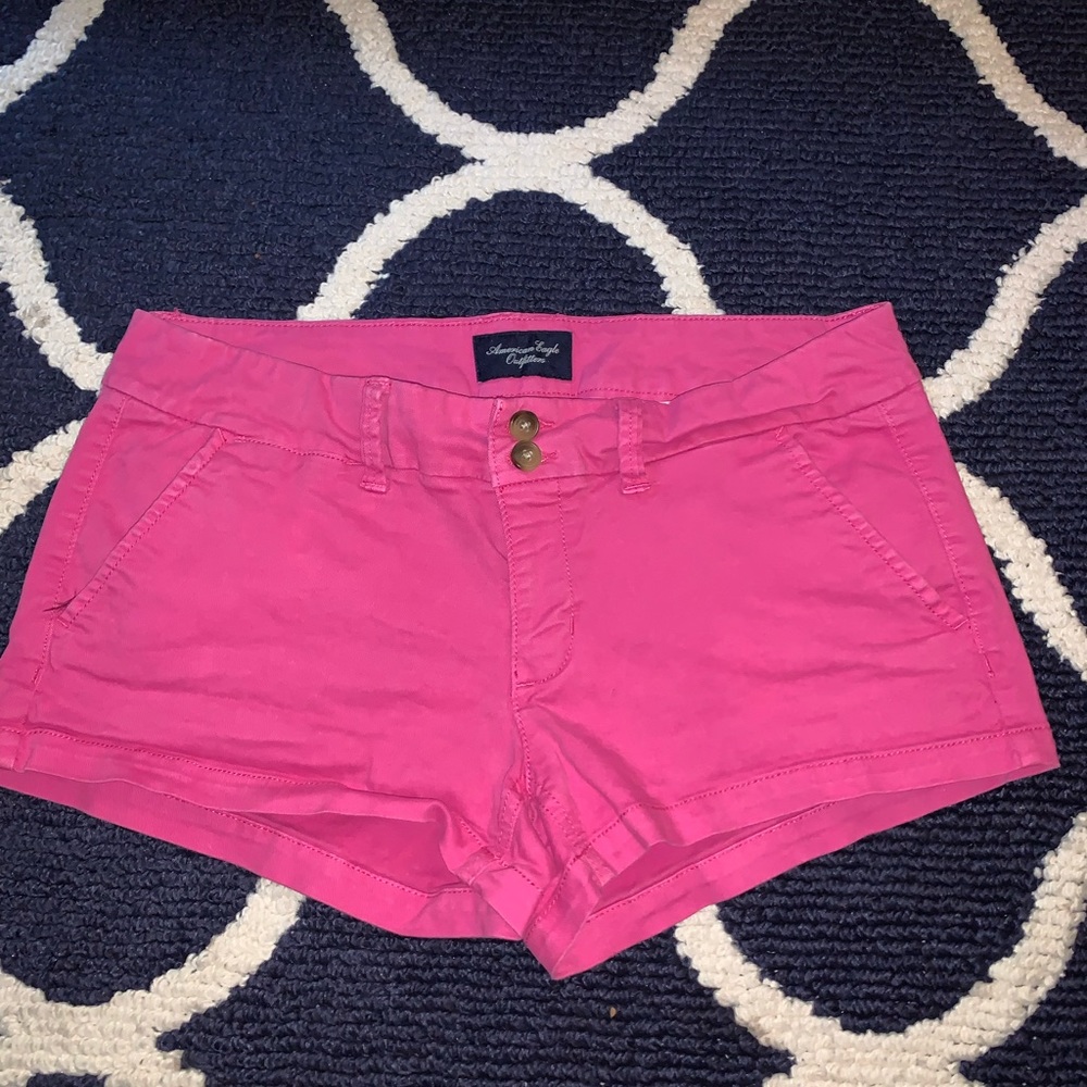 Cute pink stretchy material shorts!